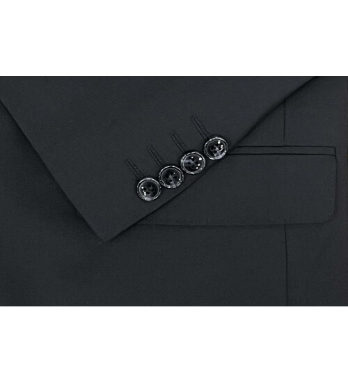 SUIT SARTORIA BLACK WOOL SUIT 2620