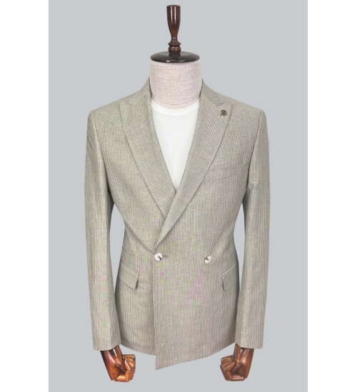 SUIT SARTORIA YEŞİL KETEN CEKET 4453