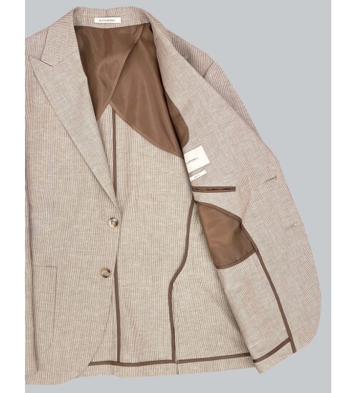 SUIT SARTORIA LIGHT BROWN LINEN SUIT 2675