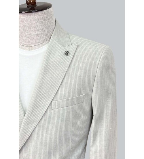 SUIT SARTORIA BEIGE LINEN JACKET 4453