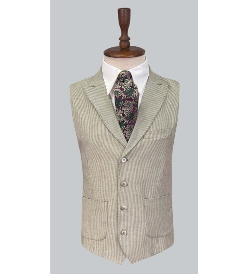 SUIT SARTORIA GREEN LINEN SUIT 2675