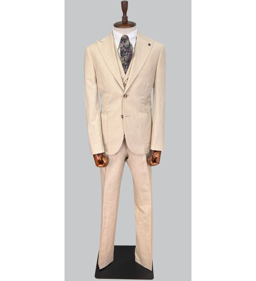 SUIT SARTORIA BEIGE LINEN SUIT 2675