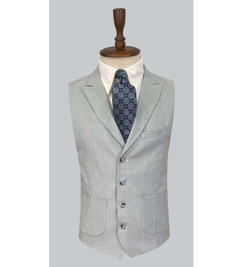 SUIT SARTORIA LIGHT BLUE LINEN SUIT 2675