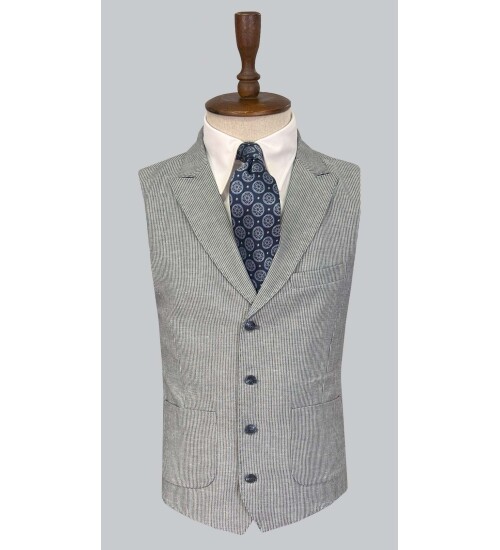 SUIT SARTORIA BLUE LINEN SUIT 2675