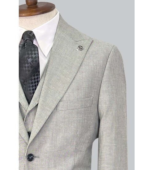 SUIT SARTORIA GRİ KETEN TAKIM ELBİSE 2675