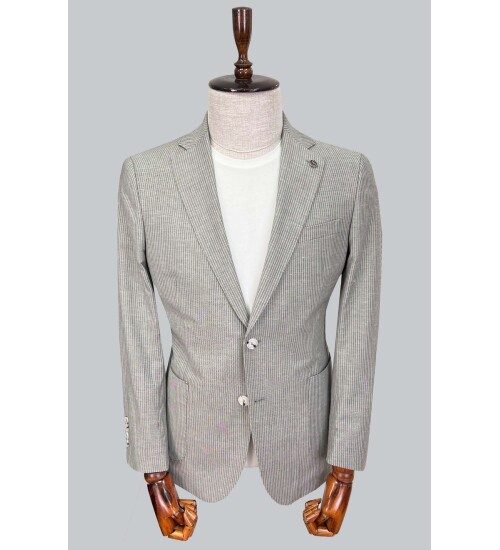 SUIT SARTORIA GRİ KETEN CEKET 4455