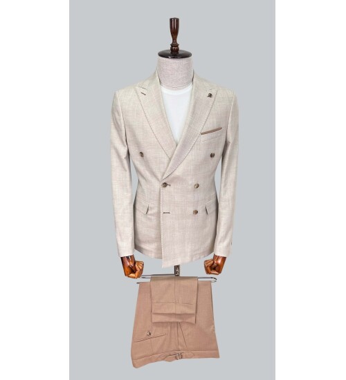 SUIT SARTORIA BEIGE LINEN SUIT 2617