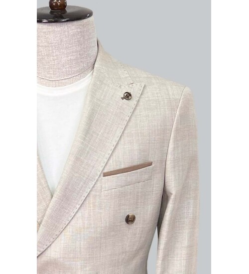 SUIT SARTORIA BEIGE LINEN SUIT 2617