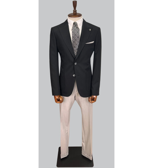 SUIT SARTORIA BLACK SUIT 2612