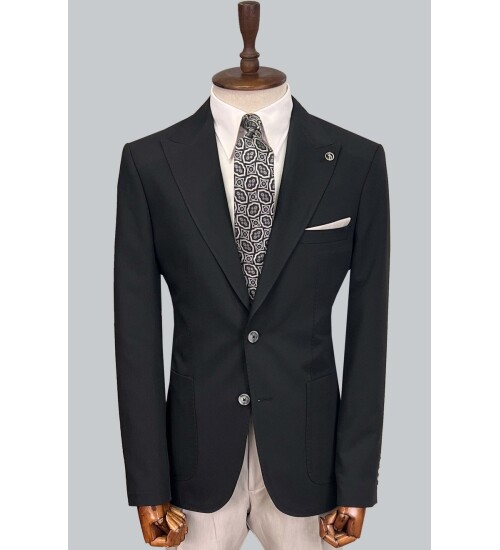 SUIT SARTORIA BLACK SUIT 2612