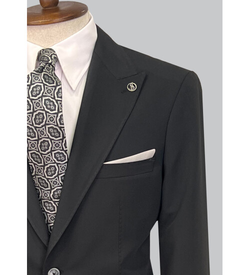 SUIT SARTORIA BLACK SUIT 2612