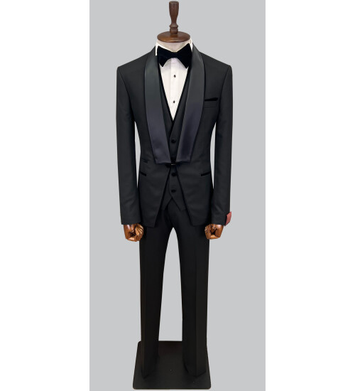 SUIT SARTORIA BLACK TUXEDO 5595