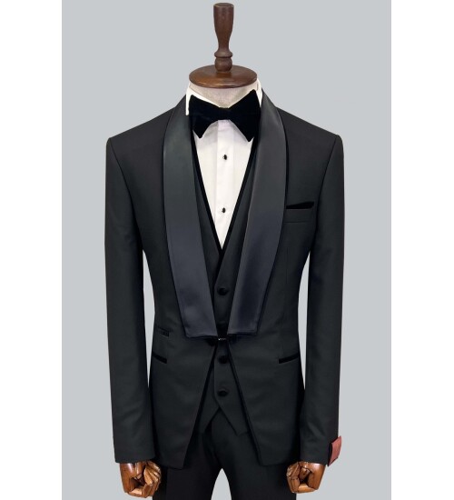 SUIT SARTORIA BLACK TUXEDO 5595