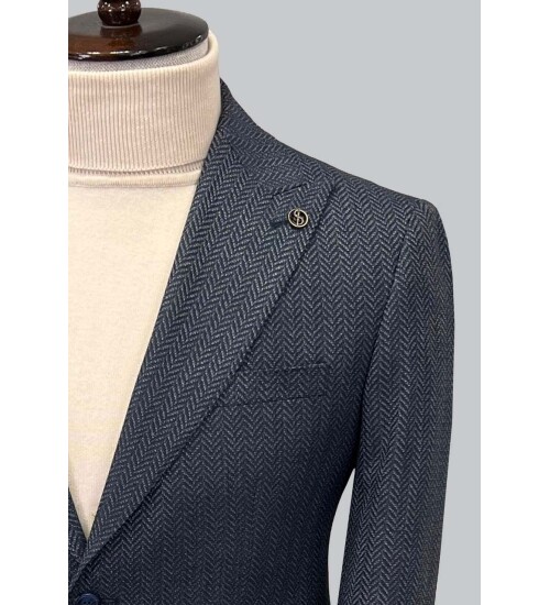 SUIT SARTORIA NAVY BLUE JACKET 4534