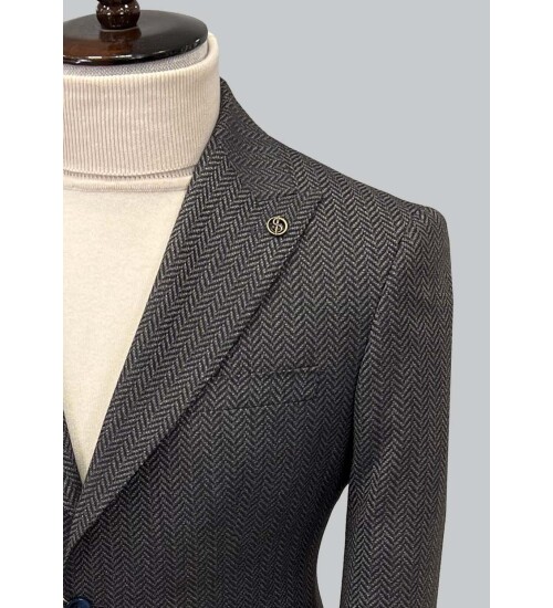 SUIT SARTORIA DARK BROWN JACKET 4534