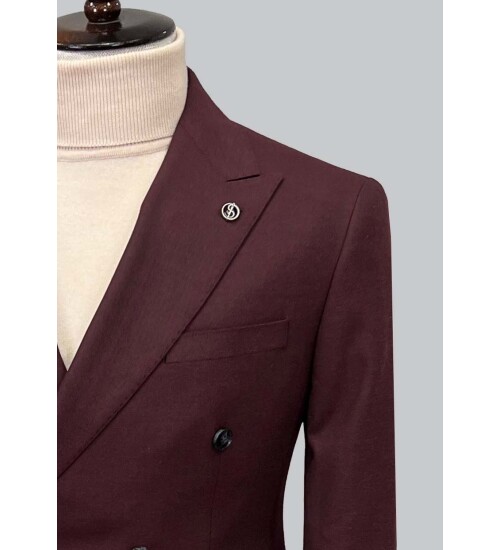 SUIT SARTORIA CLARET RED JACKET 4533