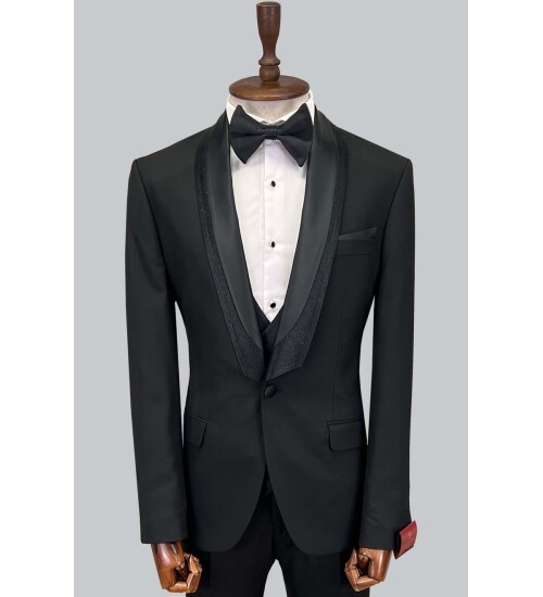 SUIT SARTORIA BLACK TUXEDO 5062