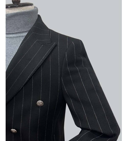 SUIT SARTORIA BLACK COAT 8127