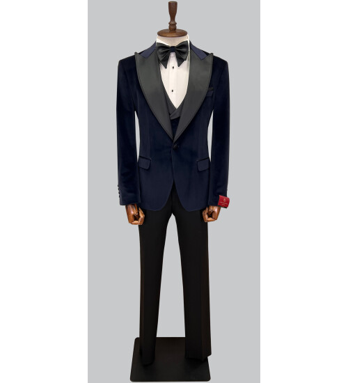 SUIT SARTORIA LACİVERT KADİFE DAMATLIK 5582