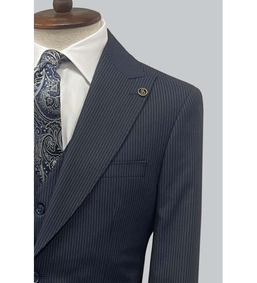 SUIT SARTORIA NAVY BLUE SUIT 2501