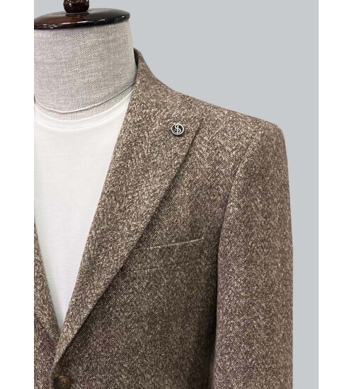 SUIT SARTORIA BROWN JACKET 4514