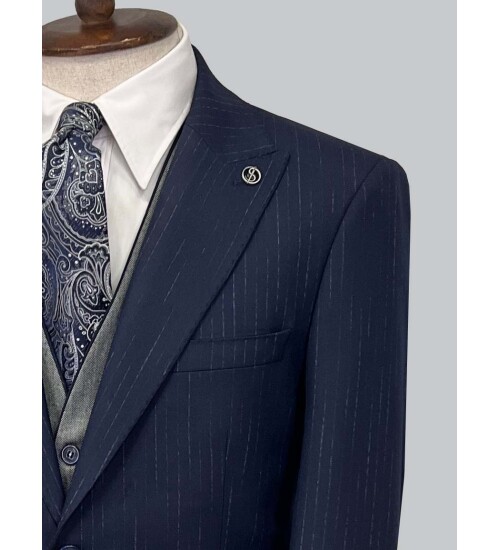 SUIT SARTORIA NAVY BLUE SUIT 2489