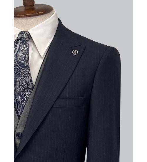 SUIT SARTORIA NAVY BLUE SUIT 2489