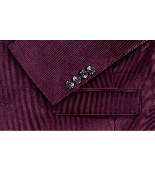 SUIT SARTORIA CLARET RED VELVET JACKET 4401