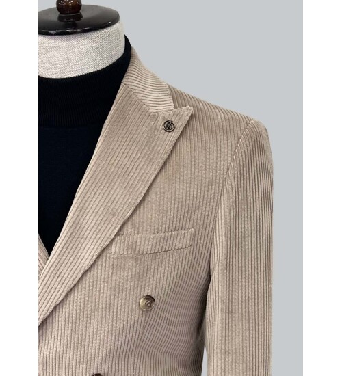 SUIT SARTORIA BEIGE VELVET JACKET 4403