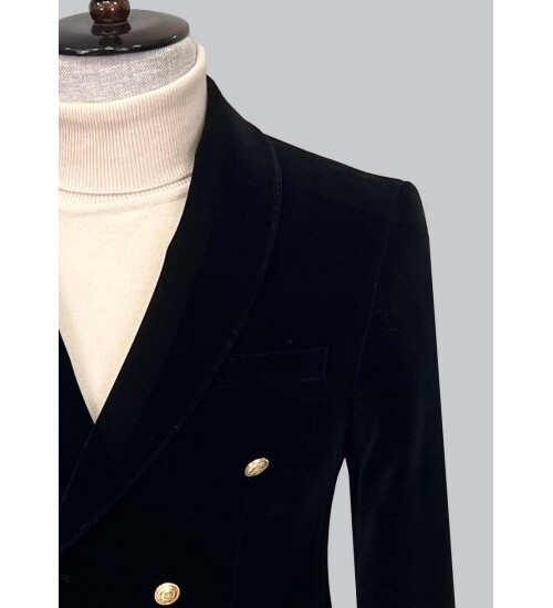 SUIT SARTORIA BLACK VELVET JACKET 4407