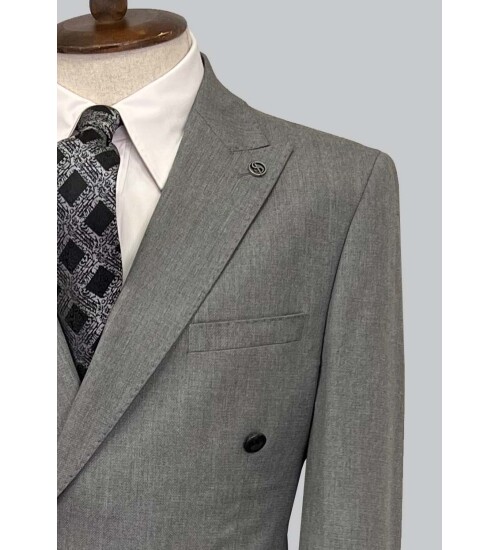 SUIT SARTORIA GRİ KRUVAZE TAKIM ELBİSE 2468