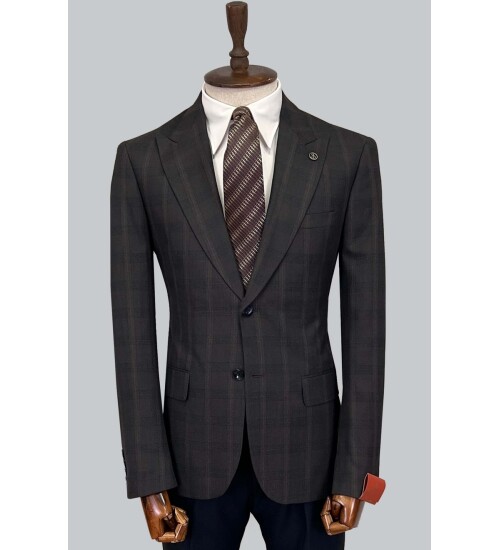 SUIT SARTORIA WOOL BROWN SUIT 2375