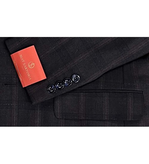 SUIT SARTORIA WOOL BROWN SUIT 2375