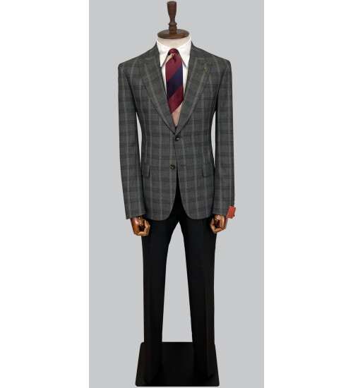 SUIT SARTORIA WOOL DARK GREY SUIT 2375