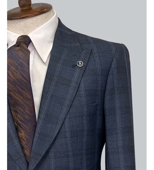 SUIT SARTORIA WOOL NAVY BLUE SUIT 2375