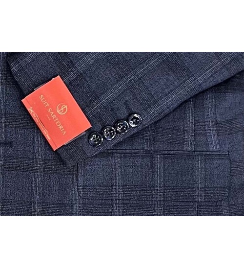 SUIT SARTORIA WOOL NAVY BLUE SUIT 2375