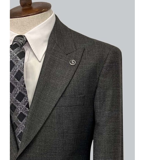 SUIT SARTORIA WOOL DARK GREY SUIT 2375