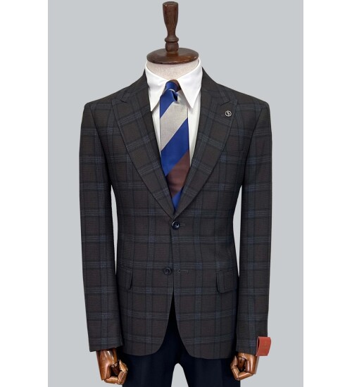 SUIT SARTORIA WOOL BROWN SUIT 2375