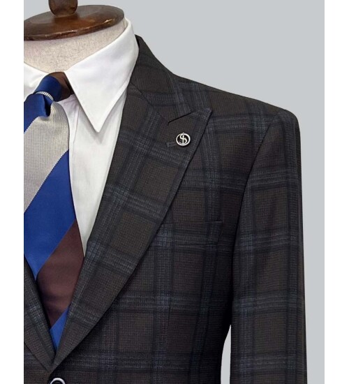 SUIT SARTORIA WOOL BROWN SUIT 2375