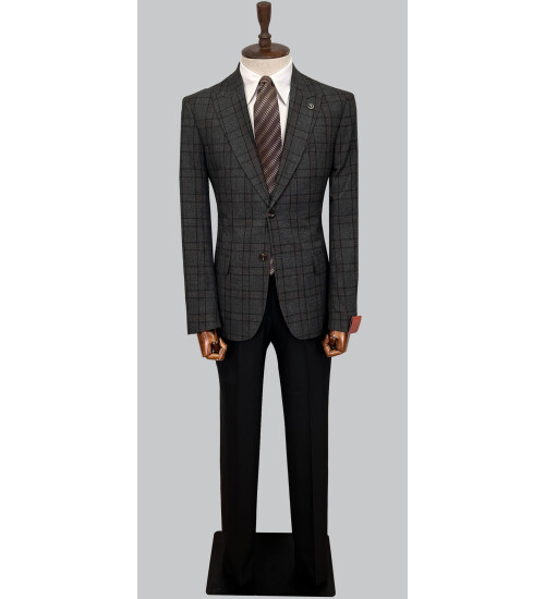 SUIT SARTORIA WOOL BROWN SUIT 2375