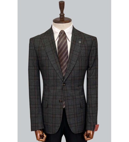 SUIT SARTORIA WOOL BROWN SUIT 2375