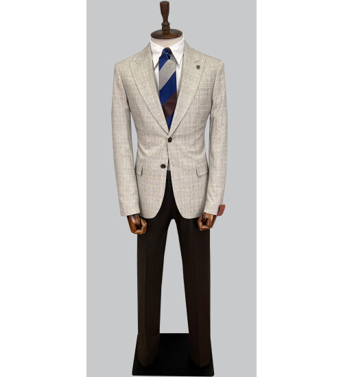 SUIT SARTORIA WOOL BEIGE SUIT 2375