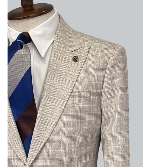 SUIT SARTORIA WOOL BEIGE SUIT 2375