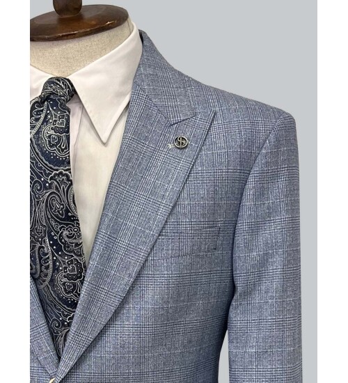 SUIT SARTORIA YÜN MAVİ TAKIM ELBİSE 2375