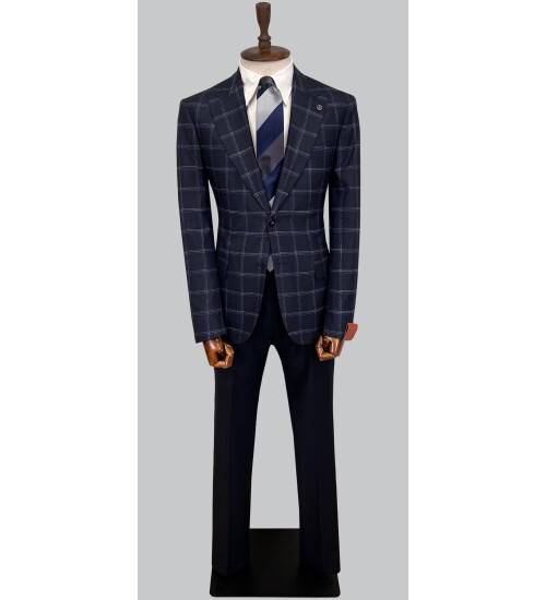 SUIT SARTORIA WOOL NAVY BLUE SUIT 2375