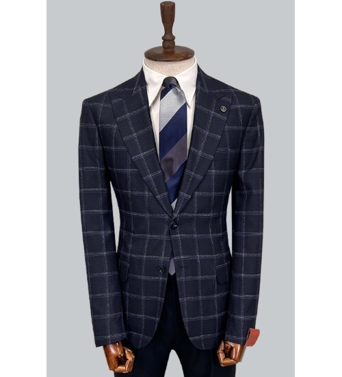 SUIT SARTORIA WOOL NAVY BLUE SUIT 2375