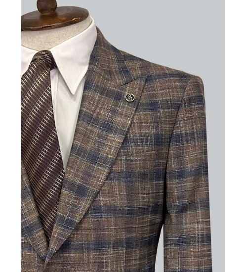 SUIT SARTORIA WOOL BROWN SUIT 2375