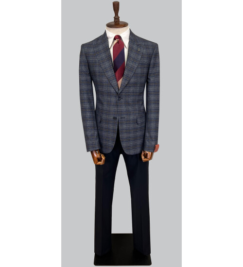 SUIT SARTORIA WOOL NAVY BLUE SUIT 2375