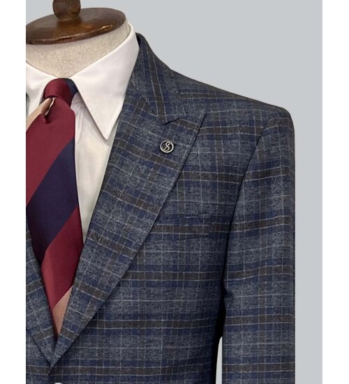 SUIT SARTORIA WOOL NAVY BLUE SUIT 2375