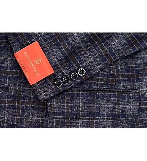 SUIT SARTORIA WOOL NAVY BLUE SUIT 2375